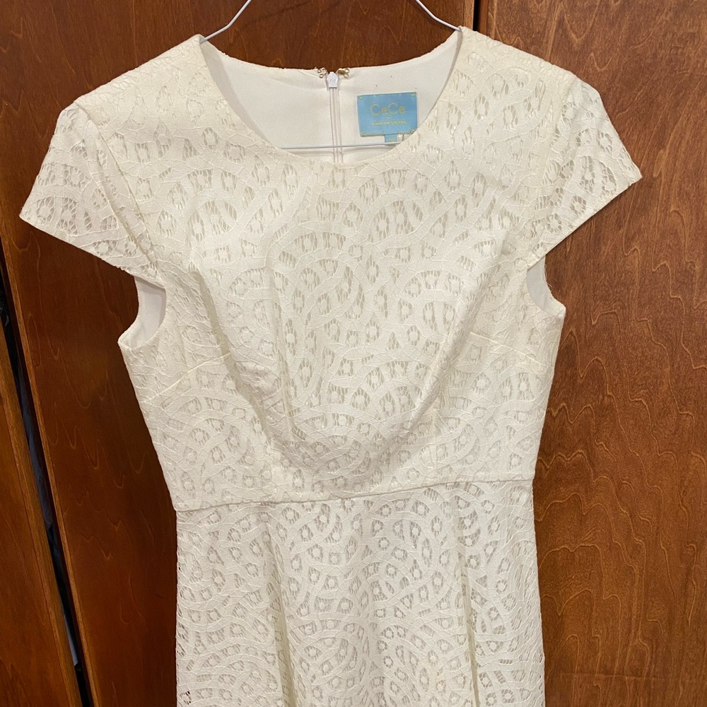 White Lace MIDI Dress